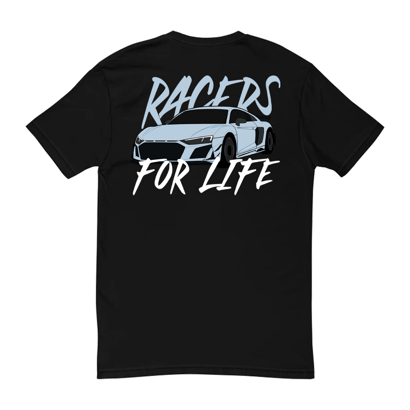 R8 "Racers For Life" Black Shirt