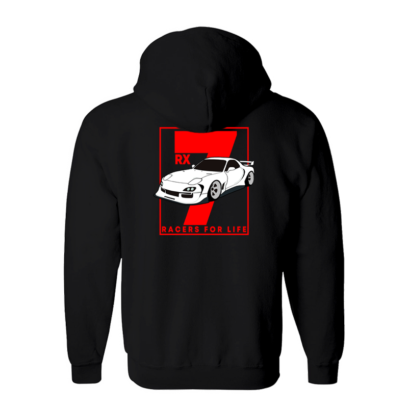 RX7 Black Hoodie